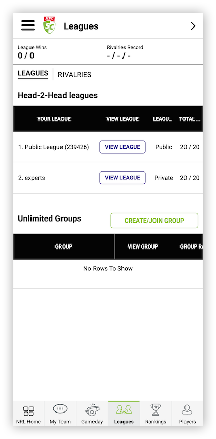 Classic Leagues mobile